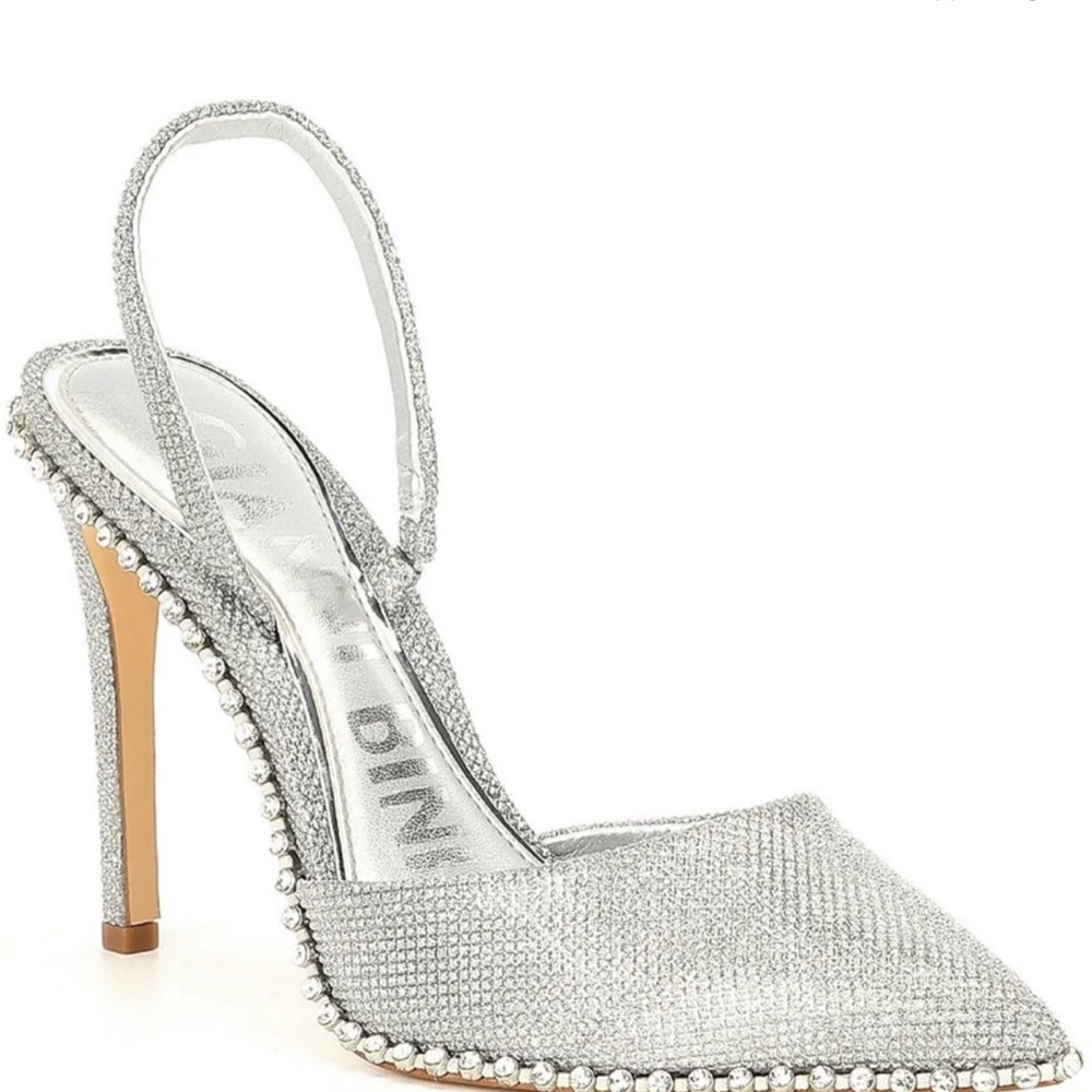 Gianni Bini Silver Formal Slingback